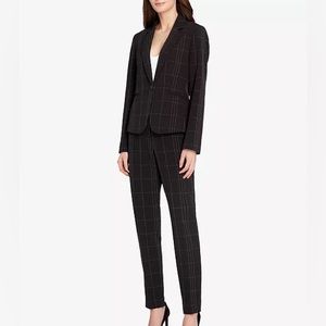 Tahari ASL Windowpane Suit